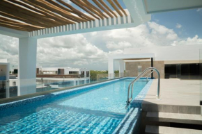 Tasteful and Lovely Apartment in Aldea Zama with Rooftop Pool Bar